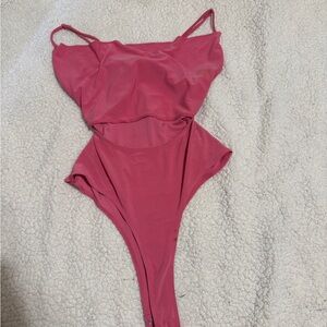 Meraki Women's Pink Bodysuit